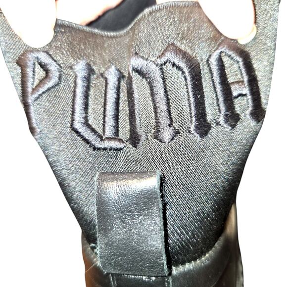 PUMA 9 Black Women's Ankle Boots 2 Inch Platform Heavy Quality Shoe - Picture 6 of 9